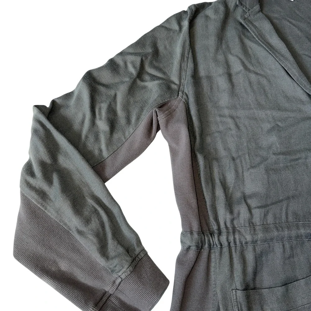 Women's Splendid Soleil Olive Soft Rayon-Linen Peached Twill Jacket (Size L) - Picture 4 of 8